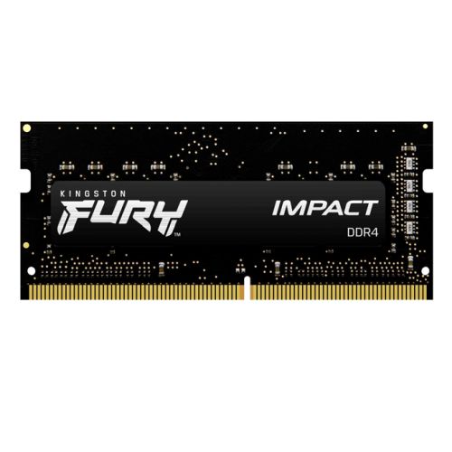Kingston Fury Impact 8GB, DDR4, 3200MHz (PC4-25600), CL20, XMP, SODIMM Memory Kingston Fury Impact 8GB, DDR4, 3200MHz (PC4-25600), CL20, XMP, SODIMM Memory